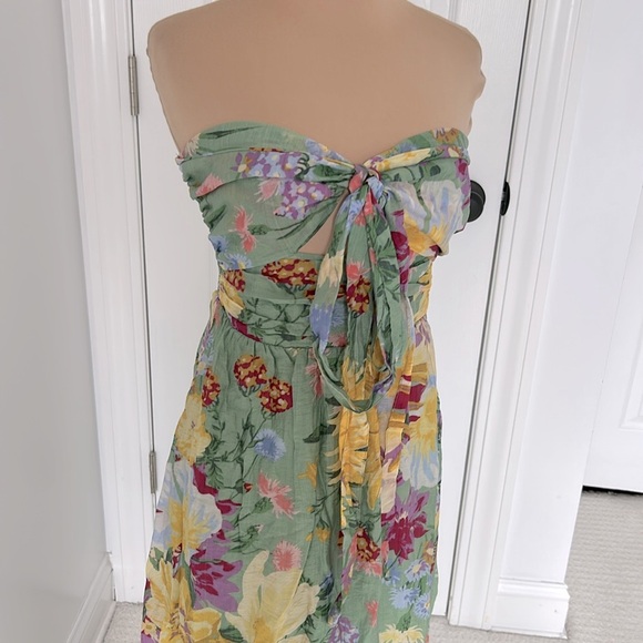 H&M Green Floral Halter Maxi Dress - Picture 7 of 11